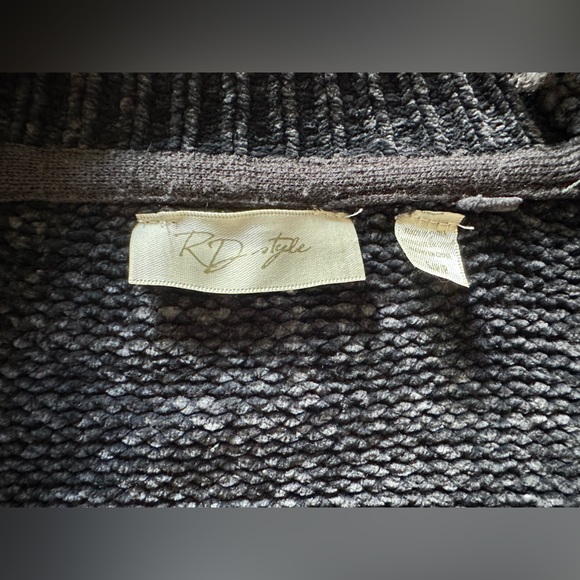 Slouchy Grey Knit Cardigan - Picture 6 of 10